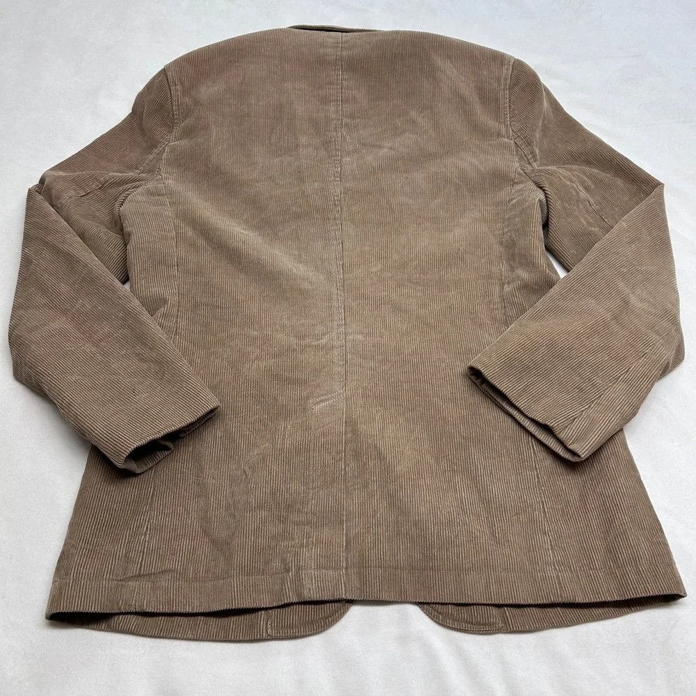 Banana Republic Mens Tan Brown Corduroy 3 Button Blazer Sport Coat 38S